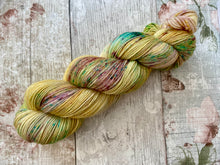 Load image into Gallery viewer, Silver Sparkle 4ply in a one of kind colourway - yellow