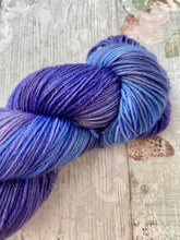 Load image into Gallery viewer, Silver Sparkle 4ply in a one of kind colourway - Blue/Purple