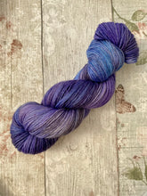 Load image into Gallery viewer, Silver Sparkle 4ply in a one of kind colourway - Blue/Purple