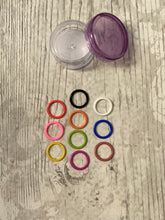 Load image into Gallery viewer, Colourful Ring Stitch Marker Pot