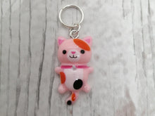 Load image into Gallery viewer, Pink Kitty Stitch Marker / Progress Keeper