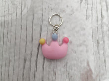 Load image into Gallery viewer, Pink Crown Stitch Marker / Progress Keeper