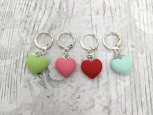 Load image into Gallery viewer, Four Hearts Stitch Marker / Progress Keeper Set