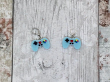 Load image into Gallery viewer, Blue Gamer Stitch Marker / Progress Keeper