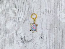 Load image into Gallery viewer, Flower Turtle Stitch Marker / Progress Keeper