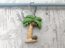 Load image into Gallery viewer, Palm Tree Stitch Marker / Progress Keeper