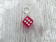 Load image into Gallery viewer, D6 Dice Stitch Marker / Progress Keeper