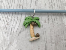 Load image into Gallery viewer, Palm Tree Stitch Marker / Progress Keeper