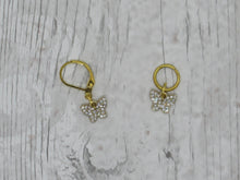 Load image into Gallery viewer, Sparkly Butterfly Stitch Marker / Progress Keeper