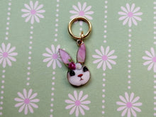 Load image into Gallery viewer, Bunny Face Stitch Marker / Progress Keeper