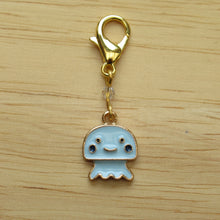 Load image into Gallery viewer, Blue Jellyfish Stitch Marker / Progress Keeper