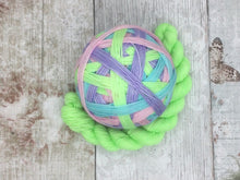 Load image into Gallery viewer, Biosock Merino Nylon Self Striping Yarn in 'Feelings Of Spring' colourway with a matching mini skein