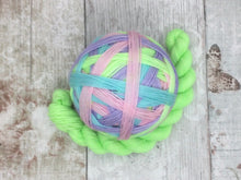 Load image into Gallery viewer, Biosock Merino Nylon Self Striping Yarn in 'Feelings Of Spring' colourway with a matching mini skein