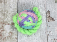 Load image into Gallery viewer, Biosock Merino Nylon Self Striping Yarn in 'Feelings Of Spring' colourway with a matching mini skein