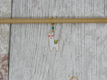 Load image into Gallery viewer, Heart Eyes Llama Stitch Marker / Progress Keeper