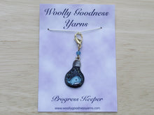 Load image into Gallery viewer, A whale in a lightbulb Stitch Marker / Progress Keeper