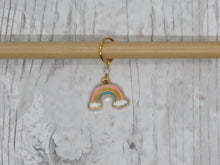 Load image into Gallery viewer, Pastel Rainbow Stitch Marker / Progress Keeper