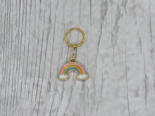 Load image into Gallery viewer, Pastel Rainbow Stitch Marker / Progress Keeper
