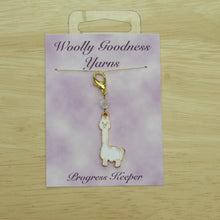 Load image into Gallery viewer, Alpaca Stitch Marker / Progress Keeper