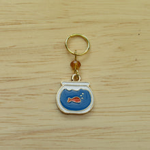 Load image into Gallery viewer, Goldfish Bowl Stitch Marker / Progress Keeper
