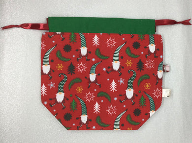 Christmas Elves Draw String Project Bag