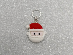 Cute Santa Stitch Marker / Progress Keeper