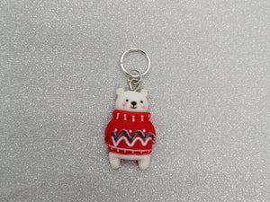 Cute Polar Bear Stitch Marker / Progress Keeper