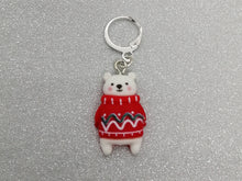 Load image into Gallery viewer, Cute Polar Bear Stitch Marker / Progress Keeper