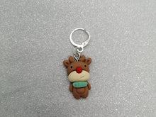 Load image into Gallery viewer, Cute Rudolph Stitch Marker / Progress Keeper