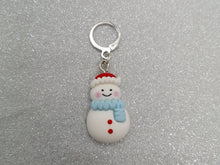Load image into Gallery viewer, Cute Snowman Stitch Marker / Progress Keeper