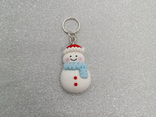 Load image into Gallery viewer, Cute Snowman Stitch Marker / Progress Keeper