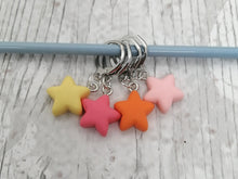 Load image into Gallery viewer, Four Stars Stitch Marker / Progress Keeper Set