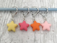 Load image into Gallery viewer, Four Stars Stitch Marker / Progress Keeper Set