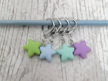 Load image into Gallery viewer, Four Stars Stitch Marker / Progress Keeper Set