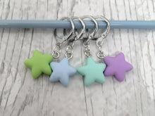 Load image into Gallery viewer, Four Stars Stitch Marker / Progress Keeper Set