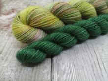 Load image into Gallery viewer, Deluxe Silver Sparkle 50g+20g sock set in Spring Flowers colourway