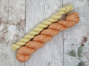 Gold Sparkle 50+20g Sock Set In Orange and Mango Sorbet colours