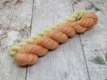 Load image into Gallery viewer, Gold Sparkle 50+20g Sock Set In Orange and Mango Sorbet colours