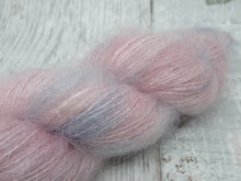 Load image into Gallery viewer, Mohair Silk Lace in Baby Pink Variegated OOAK Colourway