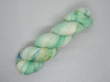 Load image into Gallery viewer, Deluxe Silver Sparkle 100g skein in Mistletoe Kisses colourway