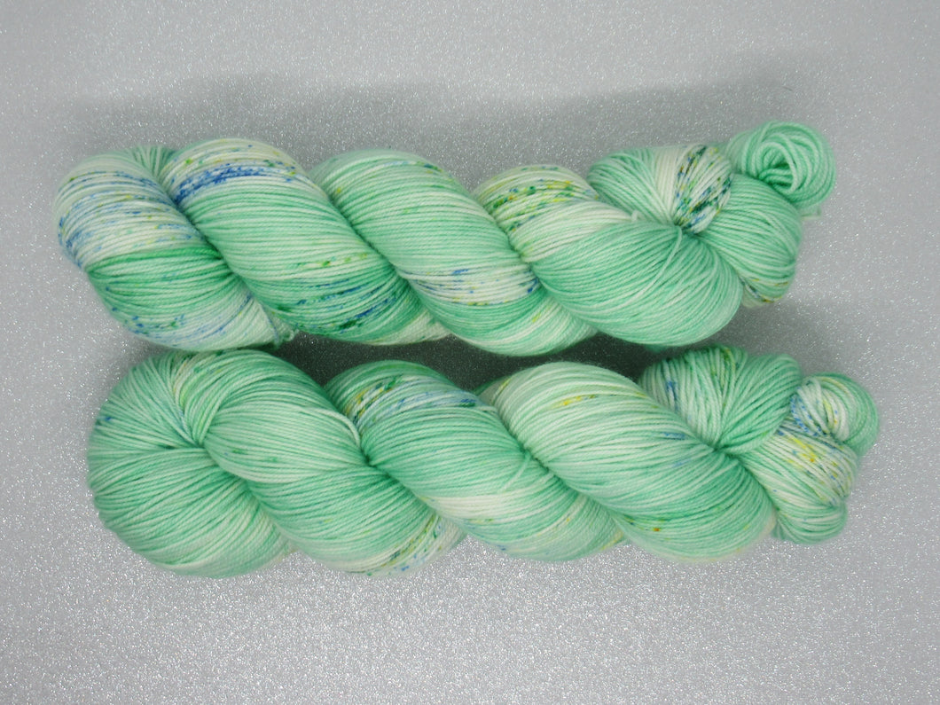 Biosock Merino and Biodegradable Nylon Yarn 100g skein in Mistletoe Kisses Colourway