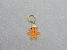 Load image into Gallery viewer, Gingerbread Man Stitch Marker / Progress Keeper