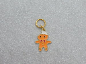 Gingerbread Man Stitch Marker / Progress Keeper