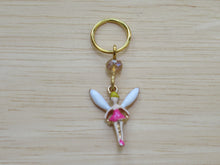 Load image into Gallery viewer, Pink Fairy Stitch Marker / Progress Keeper