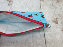 Load image into Gallery viewer, Christmas Robin and Christmas Pudding Notions Pouch