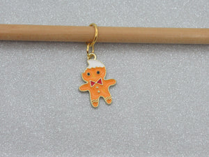 Gingerbread Man Stitch Marker / Progress Keeper