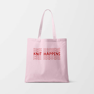 Knit Happens Tote Bag - Snappy Crocodile Designs