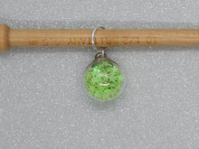 Load image into Gallery viewer, Green Star filled Bauble Stitch Marker / Progress Keeper