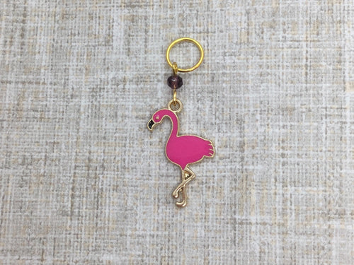 Flamingo Stitch Marker / Progress Keeper