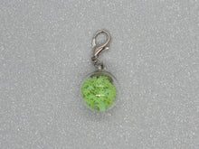 Load image into Gallery viewer, Green Star filled Bauble Stitch Marker / Progress Keeper